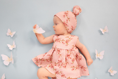 Summer Mood Pinokio Sukienko-body - róż kwiaty