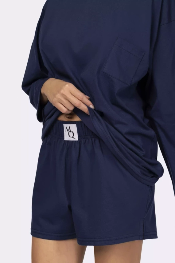 Joy longsleeve Piżama damska Mona navy