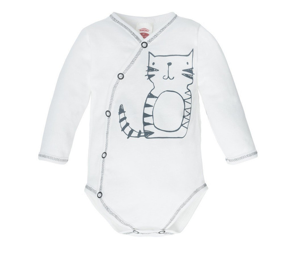  "FRISKY" Makoma Body baby z długim rękawem ecru