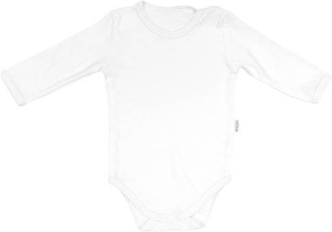 BDB Basic Mamatti Body z długim rękawem - biały
