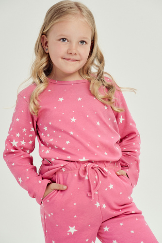 3030,3031 Eryka Piżama dla dziewczynki Taro - różowa