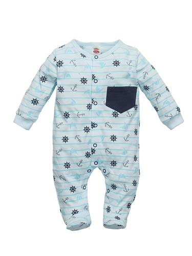 "SAILOR" Pajac niemowlęcy Makoma niebieski