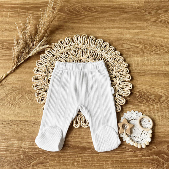 PDAB002 EkoBaby Mamatti Półśpiochy niemowlęce - biały