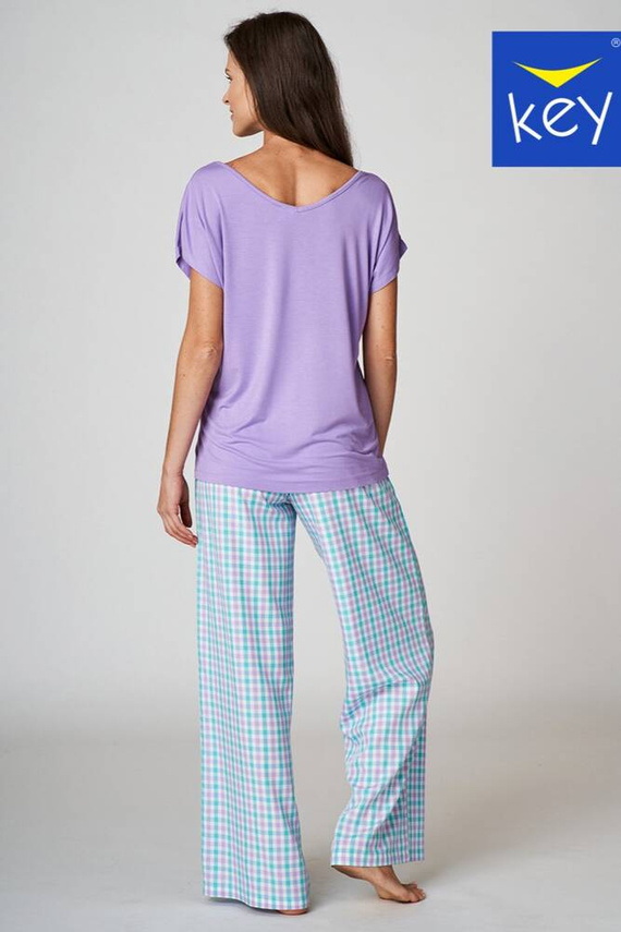 LNS 413 Piżama Damska Key liliowy