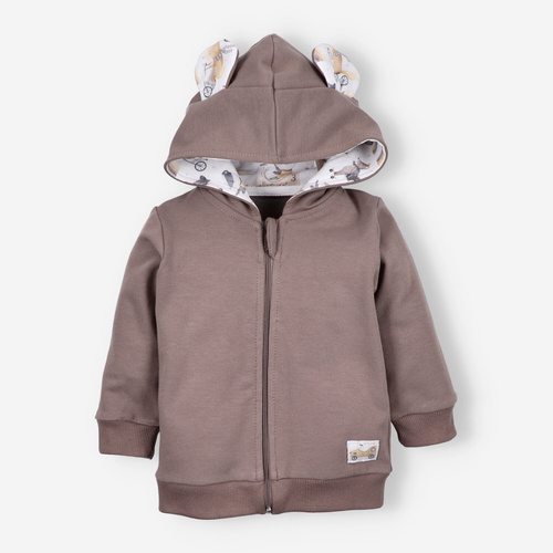 Cute Cars Bluza dresowa z kapturem z bawełny organicznej Nini pomarańczowy