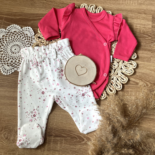 BD14327 Łączka Mamatti Body kopertowe z długim rękawem