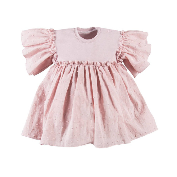 Swan Ewa Klucze Sukienka, krótki rękaw - róż