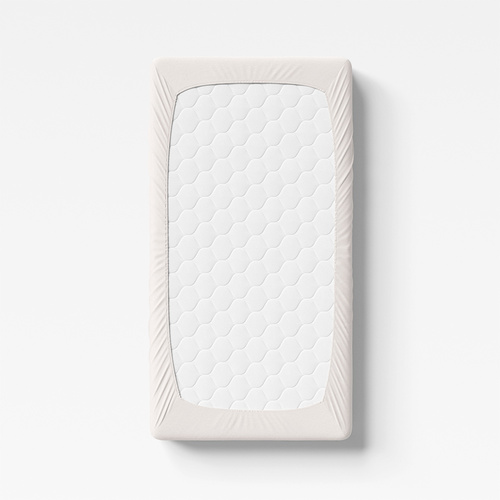 Eevi Prześcieradło dziecięce bawełniane - ecru