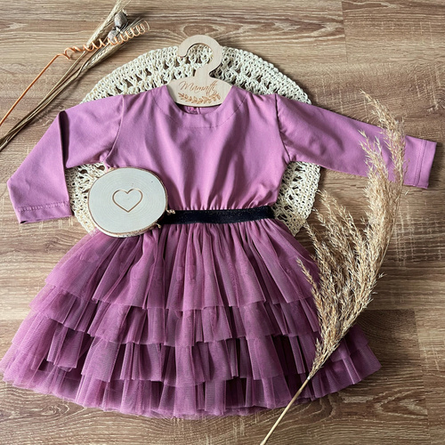 SW053 Mamatti Sukienka z długim rękawem