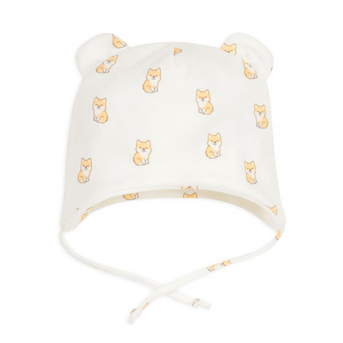 Дитяча шапочка для немовлят Lovely Day Pinokio - ecru pieski