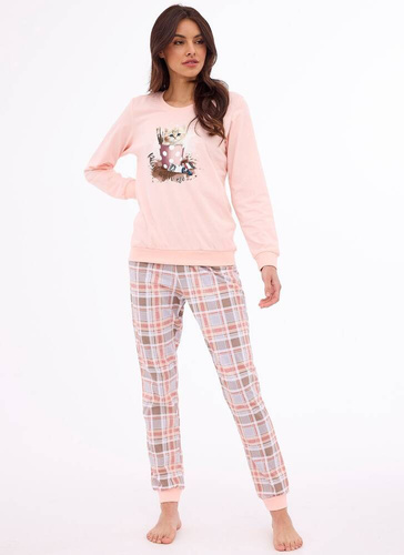 671/375 Paint Piżama damska Cornette różowy 