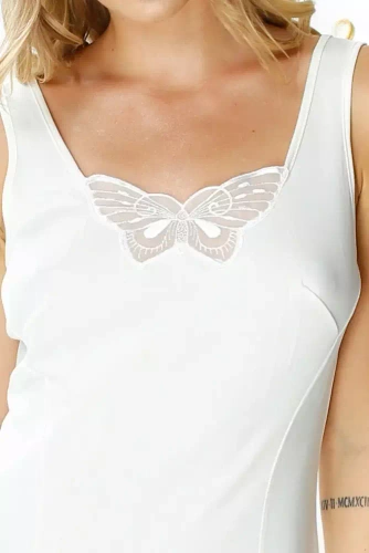 6278 Papilo halka koszula nocna damska Mewa ecru