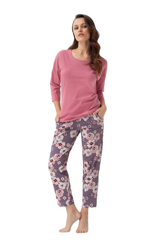 397 Piżama damska Luna - ciemny róż