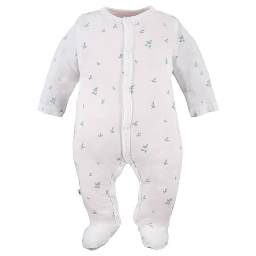 Petite Eevi Pajac - listki biały