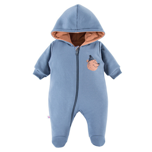 Jump Eevi Dresowy Pajac z kapturem - niebieski