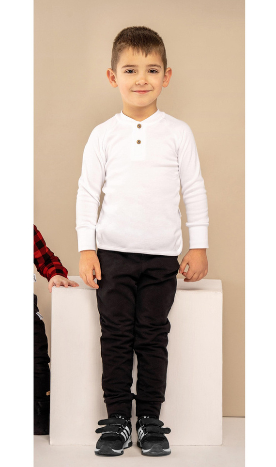 Bluzka z długim rękawem 169501 "Mix" Nicol - biały