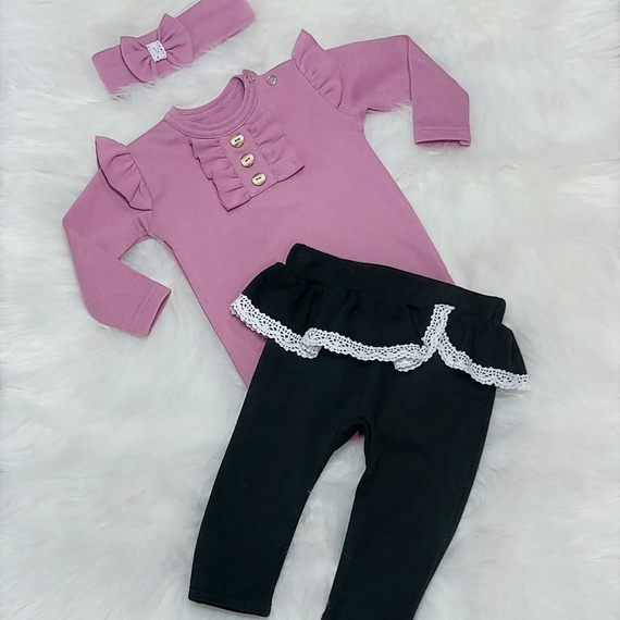 Renia Bambarillo Body z długim rękawem wrzosowy