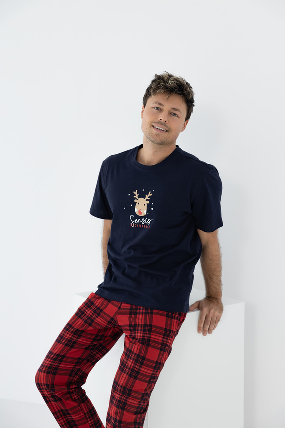 Nathan Piżama męska Sensis -granatowy