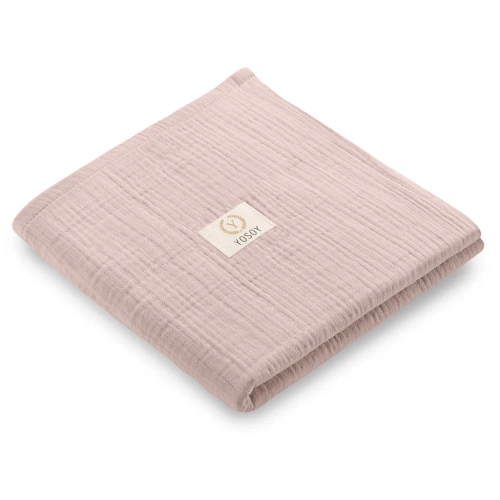 Pieluszka muślinowa bawełniana Yosoy różowa – miękka i bezpieczna OEKO-TEX