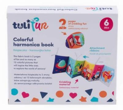 DUMTF50716 Książeczka sensoryczna Harmonijka kolor Dumel