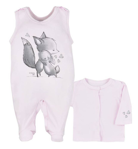 Foxy Koala Komplet niemowlęcy - różowy