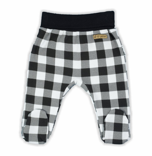 Półśpioch niemowlęcy 163354 "Bunny Kratka" Nicol - czarny/biały