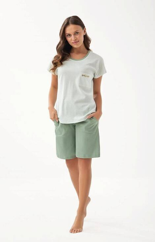 323 Piżama damska Luna -zielony