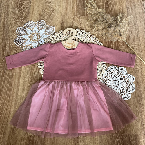 SH052 Mamatti Sukienka z długim rękawem