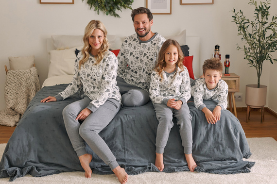 Piżama dziecięca 4548 Unisex Doctor Nap - snowman