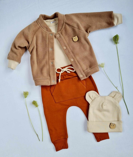 3717P Teddy Marija Bluza polarowa - brąz