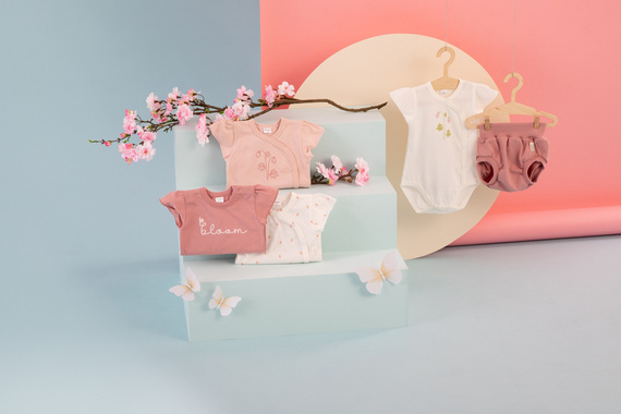 Summer Mood Pinokio Body z krótkim rękawem- ciemny róż