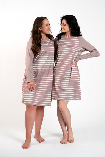 Oda koszula nocna Italian Fashion - druk cappuccino