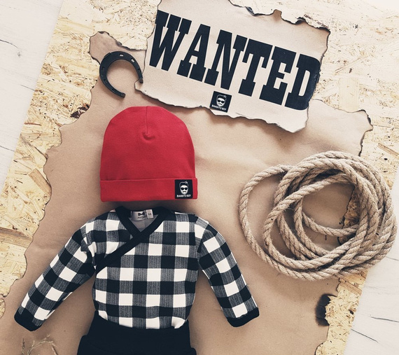 2415R Bandito boy Czapka niemowlęca Marija - czerwony