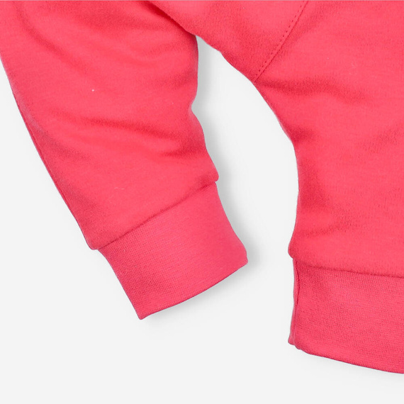 Kolorowy Las Spodnie ogrodniczki z bawełny organicznej Nini malinowy