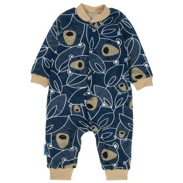 Miś Koka Martex pajacyk niemowlęcy bez stópek granatowy