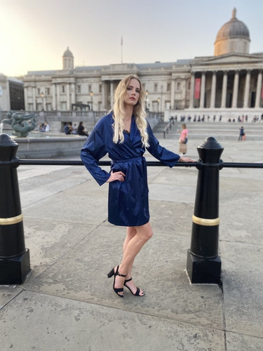 797 Classic szlafrok damski Forex - granat