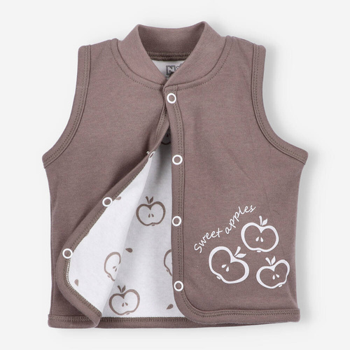 ABN-5306/CZE Happy Apples Kamizelka z bawełny organicznej Nini