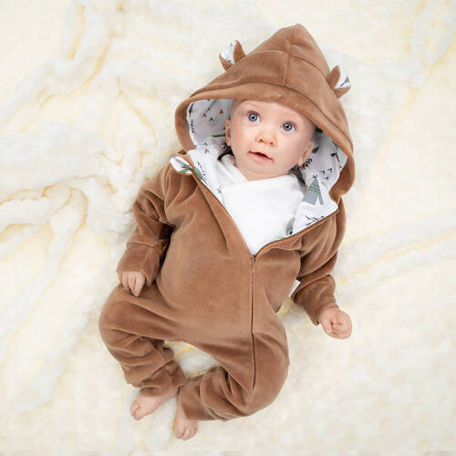 141294 Nicol Pajacyk welurowy z podszewką