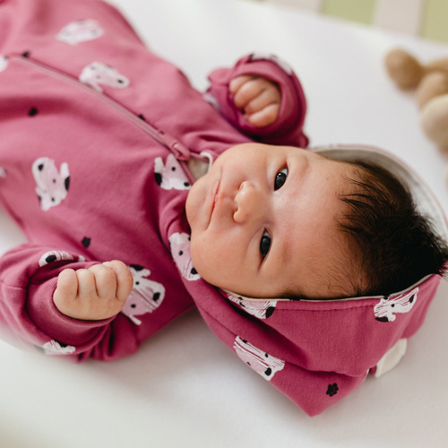 Dogs & Spots Eevi Dresowy Pajac z kapturem - róż