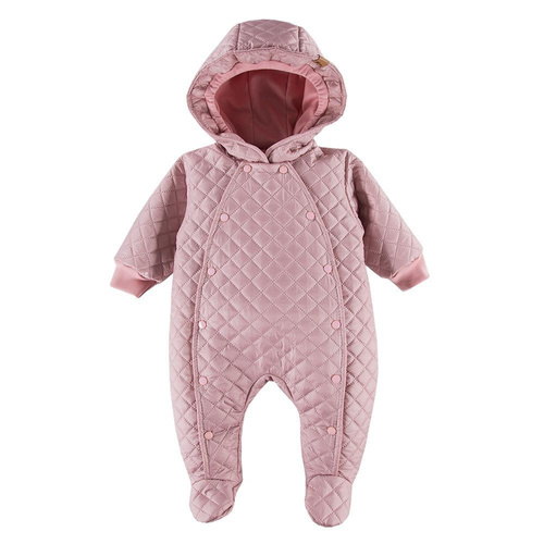 Romb Eevi Kombinezon z kapturem, pikowany - różowy