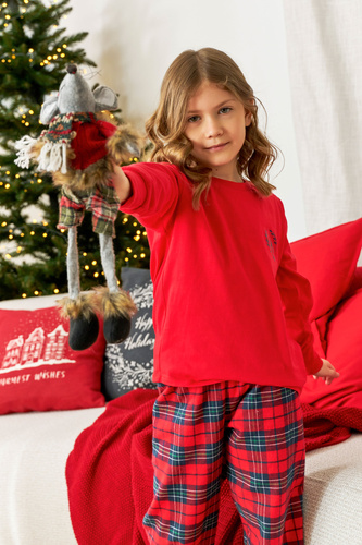 Piżama dziecięca 7129 Unisex Doctor Nap - red