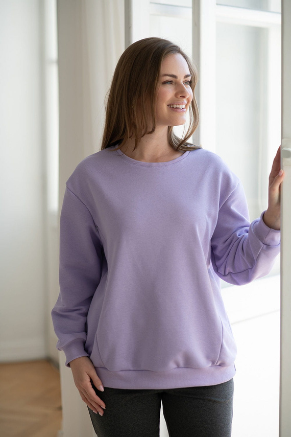 Milk Please Milk&Love bluza do karmienia liliowy