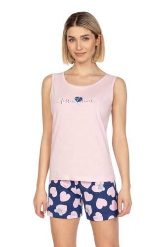 664 Piżama damska Regina  różowy