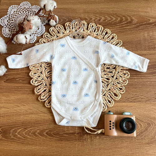 BD13526 Miś Mamatti Body kopertowe z długim rękawem