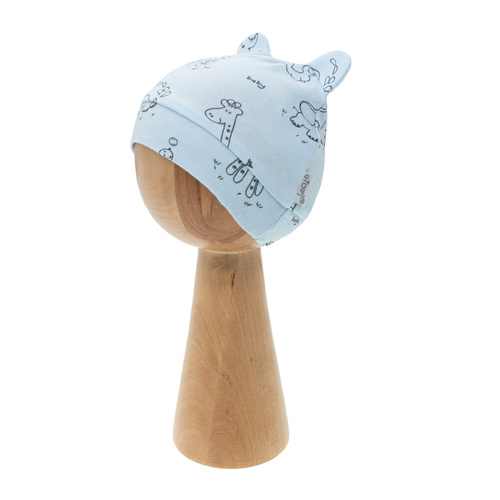 4800 11 Komplet wyprawkowy 4-częściowy nadruk "Animals" Nicol - niebieski