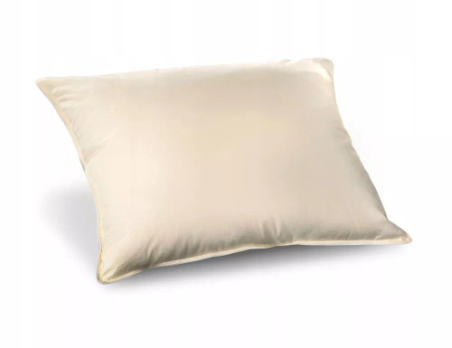 Poduszka pierze 0,7 kg AMW – naturalne wypełnienie, 100% bawełna inlet, kolor ekri