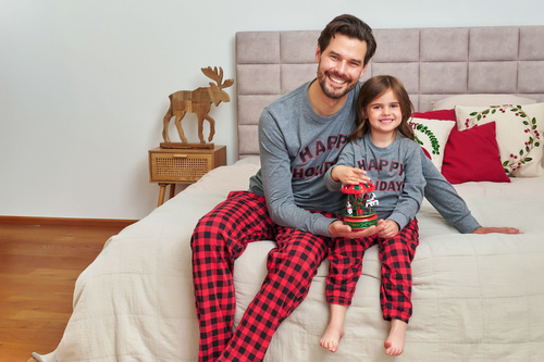 7344 Piżama męska Dark Grey Doctor Nap – 100% bawełna