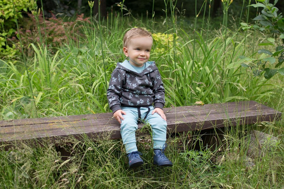 Bluza z kapturem "Stay Green" Pinokio - grafit druk