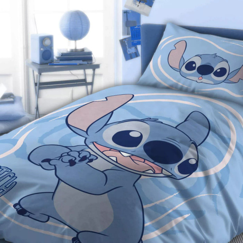 Pościel dziecięca Faro Lilo i Stitch 100x135 bawełna 115 g/m² + poszewka 40x60 bajkowa