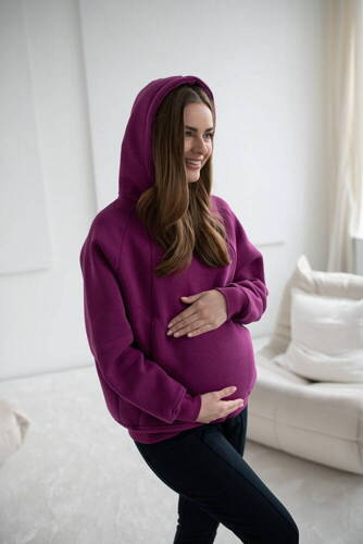 Motherhood Milk&Love bluza do karmienia oversize fioletowy